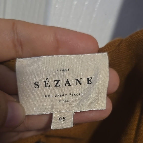 Brown Midi Dress with Button Detail - Picture 3 of 5